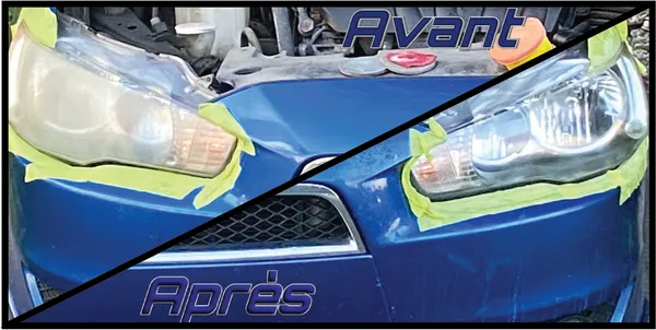 Avant et après détaillage
